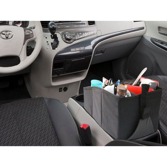 Car Console Organizer AutoMuko with 6 Large Pockets, Adjustable Dividers. - Picture 3 of 6